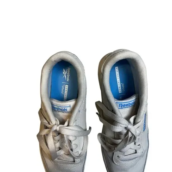 Reebok Tennis Sneakers Cream & Light Blue Like New Women’s Size 9 - Picture 5 of 5